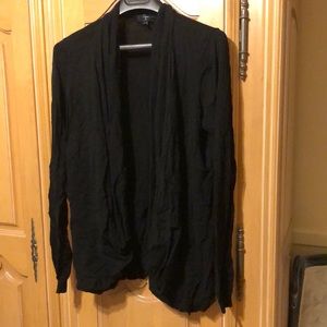 Aqua Bubble hem cardigan sweater